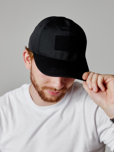 Кепка тактическая Storm tactic с липучкой, черный