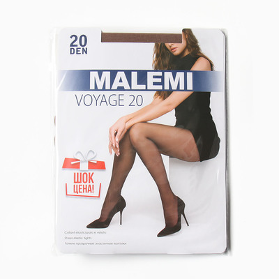 Колготки капроновые, Malemi Collant Classic Voyage 20 ден, цвет загар (daino), р-р 2