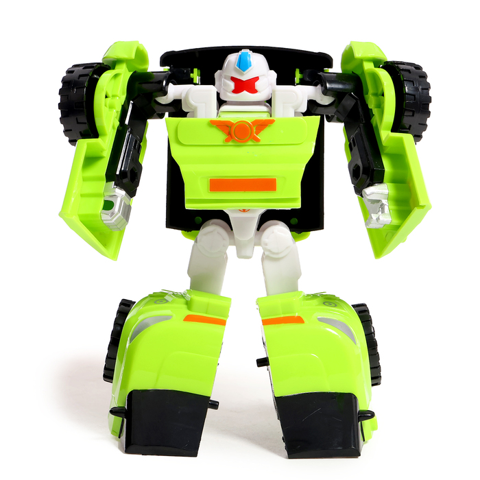 Набор роботов «Автоботы», 2 штуки, цвет зелёный, белый - фото 1908064018