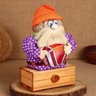 Оберег "Домовой Петрович", на сундуке, 33 х 20 см - фото 23719432