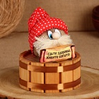 Оберег-копилка "Будьте здоровы, живите богато", на бочке, 14 х 12 см, микс - фото 23719488