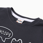 Лонгслив для мальчика, цвет тёмно-серый, рост 92 см - фото 23760637