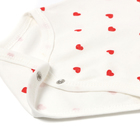 Боди для девочки, цвет белый/сердечки, рост 86 см - фото 23760656