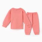 Комплект детский (лонгслив, штанишки), цвет персик, рост 62 - фото 23760685