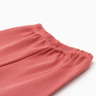 Комплект детский (лонгслив, штанишки), цвет кармин, рост 62 - фото 23760695