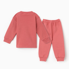 Комплект детский (лонгслив, штанишки), цвет кармин, рост 68 - фото 23760703