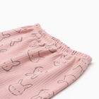 Комплект детский (лонгслив, штанишки), цвет пудра, рост 92 см - фото 23760731