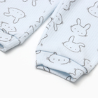 Комплект детский (лонгслив, штанишки), цвет голубой, рост 92 см - фото 23760750