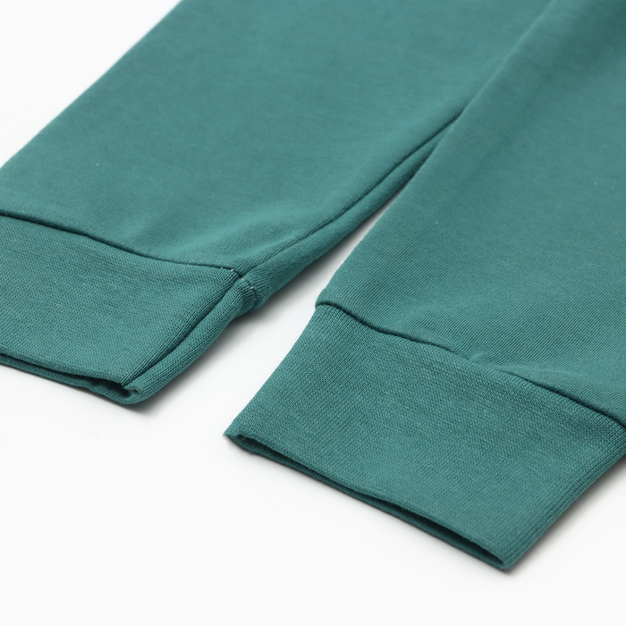 Комплект детский (лонгслив, брюки), цвет зелёный, рост 98 см