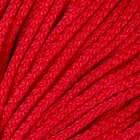 Шнур вязаный полипропилен 3 мм красный 50м - Фото 3