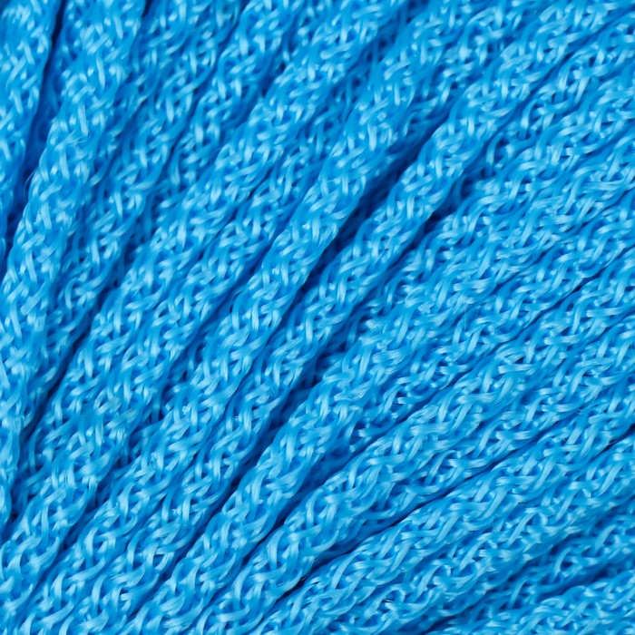 Шнур вязаный полипропилен 4 мм синий 50м
