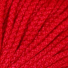 Шнур вязаный полипропилен 4 мм красный 50м - Фото 3