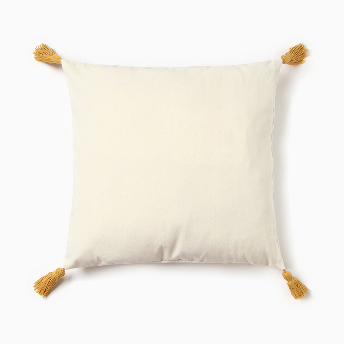 Чехол на подушку Этель сканди 45*45 см, цв. желтый, 100% хлопок