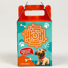 Набор:Мягкая игрушка+развивающие карточки "Собака", цвет МИКС - фото 9524521