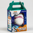 Набор:Мягкая игрушка+развивающие карточки "Акула", цвет МИКС - фото 9524523
