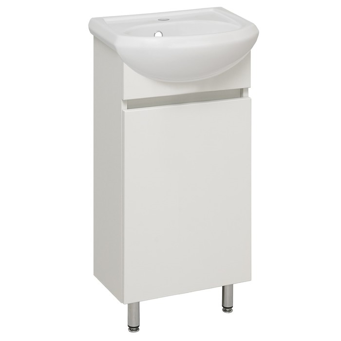 Тумба для ванной комнаты "Лада 40" белый, с раковиной "Mango 40" 20,8 х 38,6 х 80 см - Фото 1