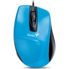 Мышь Genius Mouse DX-150X, проводная, оптическая, 1000 dpi, USB, синяя - фото 321122325