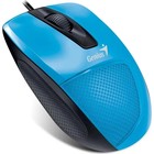 Мышь Genius Mouse DX-150X, проводная, оптическая, 1000 dpi, USB, синяя - фото 9102517