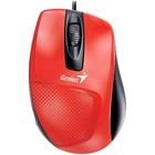 Мышь Genius Mouse DX-150X, проводная, оптическая, 1000 dpi, USB, красная - фото 9102519