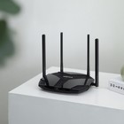 Wi-Fi роутер Mercusys MR80X, 2976 Мбит/с, 3 порта 1000 Мбит/с, чёрный - фото 11176783
