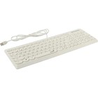Клавиатура Genius SlimStar Q200, проводная, мембранная, 101 клавиша, USB, белая - Фото 1