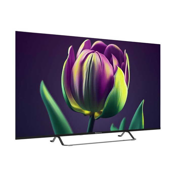 Телевизор Topdevice TDTV50CS06U_BK, 50",3840x216,DV3-T2/C/S/S2, HDMI 3,USB2, SmartTV,чёрный