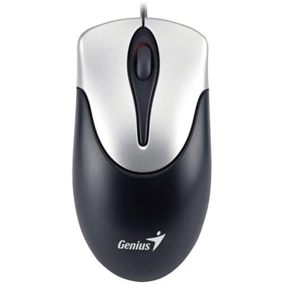 Мышь Genius Mouse Netscroll 100 V2, проводная, оптическая, 1000 dpi, USB, чёрная