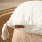 Наволочка декоративная с кисточками SL Home TASSEL, 45×45 см, молочная - Фото 4