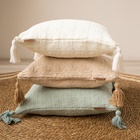 Наволочка декоративная с кисточками SL Home TASSEL, 45×45 см, молочная - Фото 5