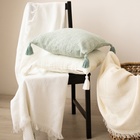 Наволочка декоративная с кисточками SL Home TASSEL, 45×45 см, оливковая - Фото 1