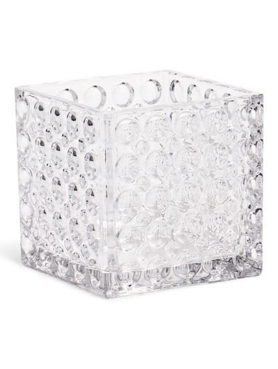 Декоративное кашпо для цветов «Куб», 10×10×10 см, стеклянное, Greengo