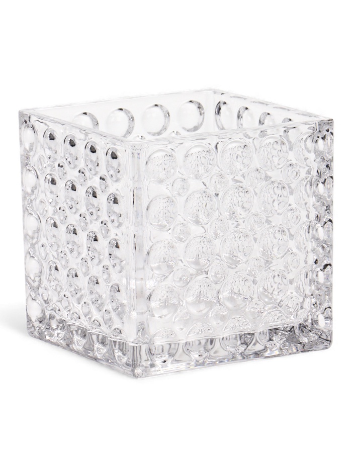 Декоративное кашпо для цветов «Куб», 10×10×10 см, стеклянное, Greengo - Фото 1