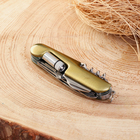 Нож многофункциональный 11в1, 15см, клинок 60/2мм, золотистый - Фото 3