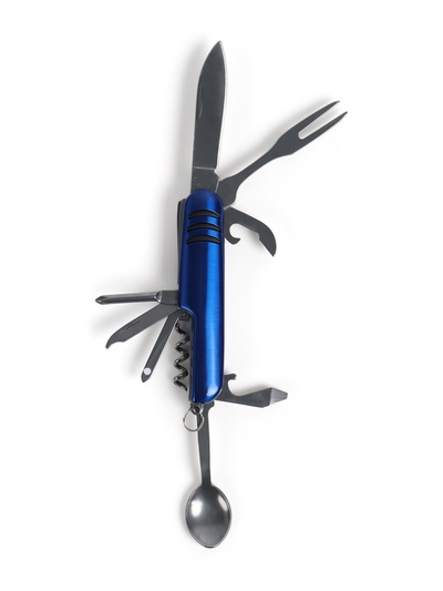 Нож швейцарский 9 в 1, синий