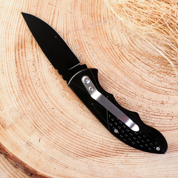 Нож складной "Карбон" 16см, клинок 67мм/1,5мм - фото 1908064778