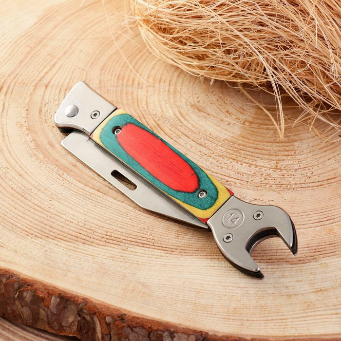 Нож складной "Гаечный ключ" 21см, клинок 78мм/1,5мм - фото 1908064799