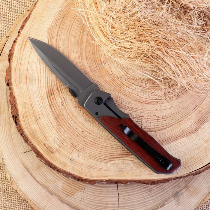 Нож складной "Хоркос" 23см, клинок 98мм/2,2, рукоять дерево