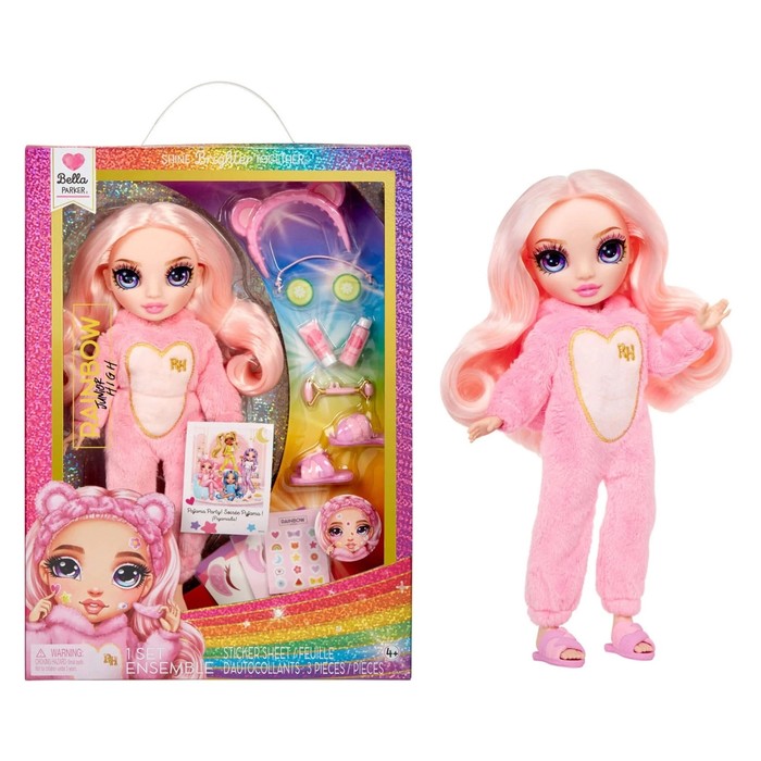 Кукла «Белла Паркер», Junior PJ Party, с аксессуарами, розовая - Фото 1