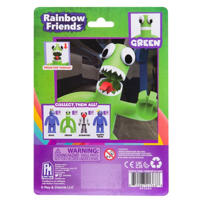 Фигурка Roblox Rainbow Friends Green, 18 см, 6+