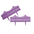 Ограждение декоративное, 30×300 см, 5 секций, пластик, сиреневый, Greengo - Фото 8