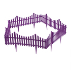 Ограждение декоративное, 30×300 см, 5 секций, пластик, сиреневый, Greengo - Фото 11