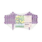 Ограждение декоративное, 30×300 см, 5 секций, пластик, сиреневый, Greengo - Фото 12