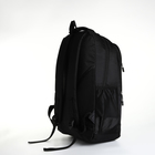 Рюкзак молодёжный из текстиля на молнии, 4 кармана, цвет чёрный/оранжевый - Фото 4