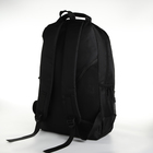 Рюкзак школьный из текстиля на молнии, 4 кармана, цвет чёрный/синий - фото 11177564