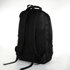 Рюкзак школьный из текстиля на молнии, 4 кармана, цвет чёрный/зелёный - фото 11177570