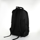 Рюкзак молодёжный из текстиля на молнии, 4 кармана, цвет чёрный - Фото 4