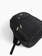 Рюкзак школьный на молнии, с карманами, однотонный, 31×14×46 см, чёрный - Фото 7