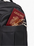 Рюкзак школьный на молнии, с карманами, однотонный, 31×14×46 см, чёрный - Фото 9