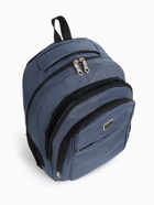 Рюкзак школьный на молнии, с карманами, синий - фото 57999299