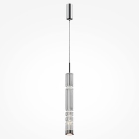 Светильник подвесной Maytoni MOD272PL-L12CH3K, LED, 12Вт, 8х8х384 см, 1600Лм, цвет хром